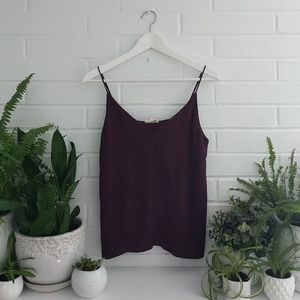 Wilfred Free V-neck Deep Purple Spaghetti Strap